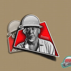 Miyagi Construction Hard Hat Sticker or Magnet