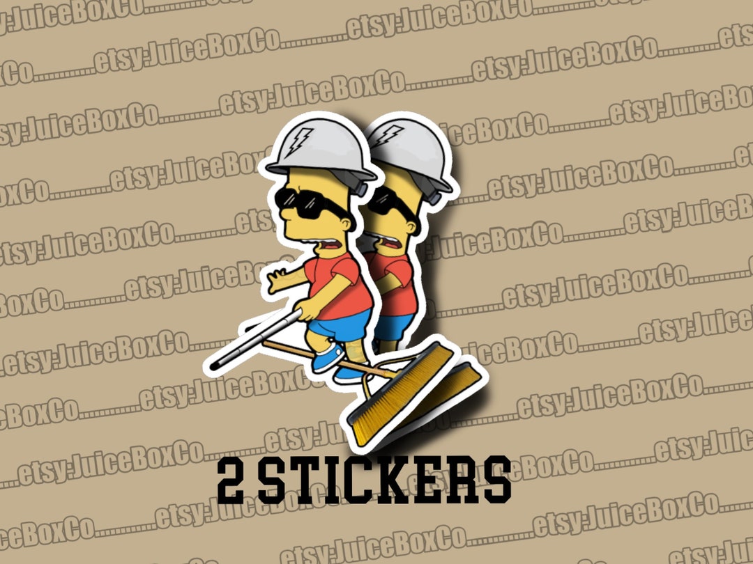 Electrician Broom Sticker Etsy