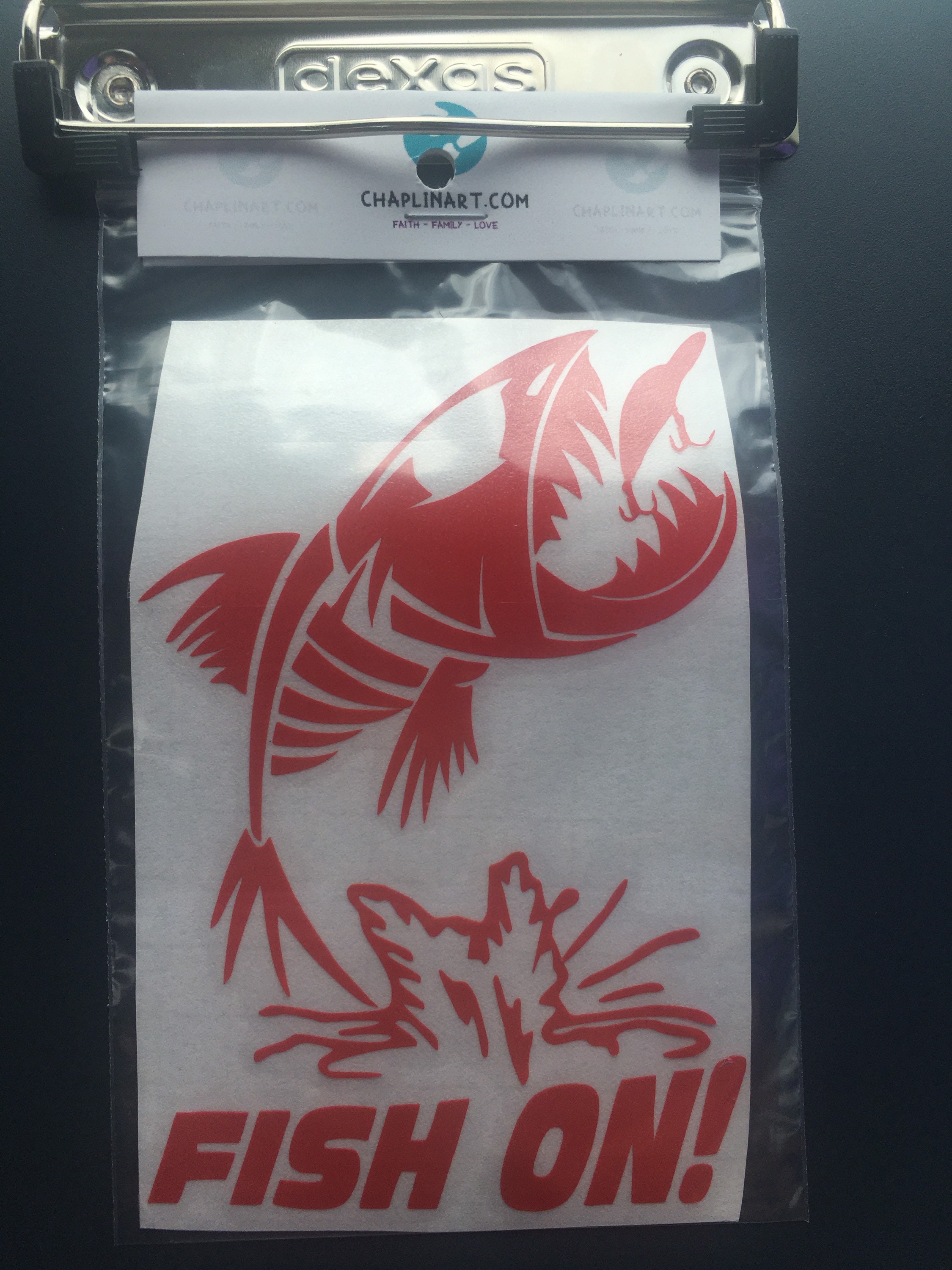 Fish on Vinyl Decal Sticker Etsy