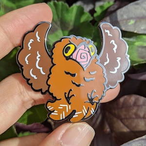 Potoo Hard Enamel Pin - Screams Externally