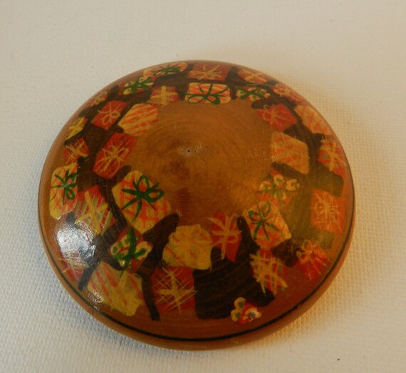 70s Dutch  wooden pill or ring box/trinket - image 6