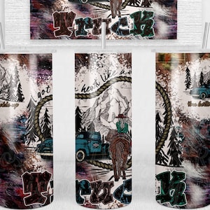Heart Like A Truck PNG, Seamless Tumbler Wrap, Tumbler Design, Tumbler PNG, Sublimation Tumbler, Cowgirl, Horse, Country Music, 20 oz