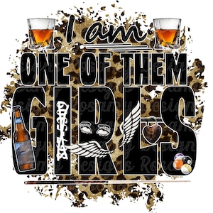 One Of Them Girls PNG, Sublimation Designs Download, Sublimation PNG, Country Music, Leopard, Country Western, PNG 2022
