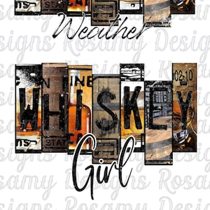 Whiskey Girl PNG, Whiskey Weekend PNG, Sublimation PNG, Design Download, Sublimation Design, Retro Sublimation, Country Music