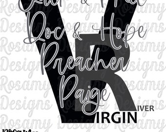 Virgin River, Digital Design, Design Download, Sublimation Transfer, Sublimation, Retro Sublimation, Transfer Design, Waterslide