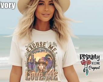You Look Like You Love Me Tee, Excuse Me, Comfort Colors Tee, Oversized Tee, Front Design, Concert Shirt, Country Music T Shirt, Western