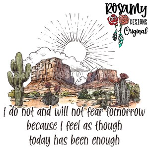 Fear And Fridays PNG, I Do Not And I Will Not Fear Tomorrow, Sublimation PNG, Design Download, Retro Sublimation, Country Western