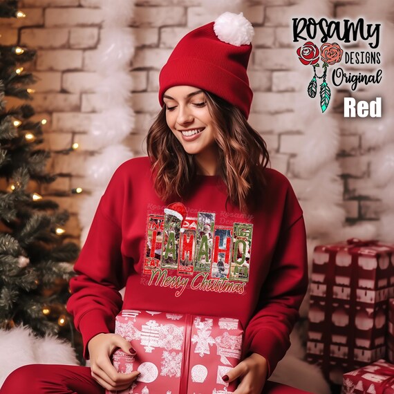 Sweat-shirt Décontracté Col Rond Père Noël Lettres Imprimées Pour Fille - Pull Noël Enfant Confortable