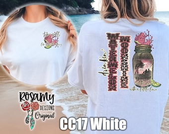 Watermelon Moonshine Tee, Comfort Colors Tee, Oversized Tee, Front And Back Design, Matching Pocket Design, Country Music T Shirt, Western