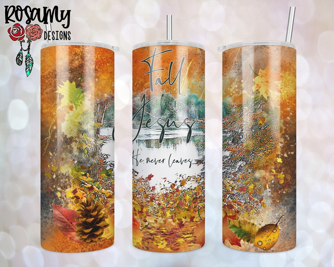 SEAMLESS, Fall Sublimation Tumbler Design, 20oz Skinny Tumbler Wrap ...