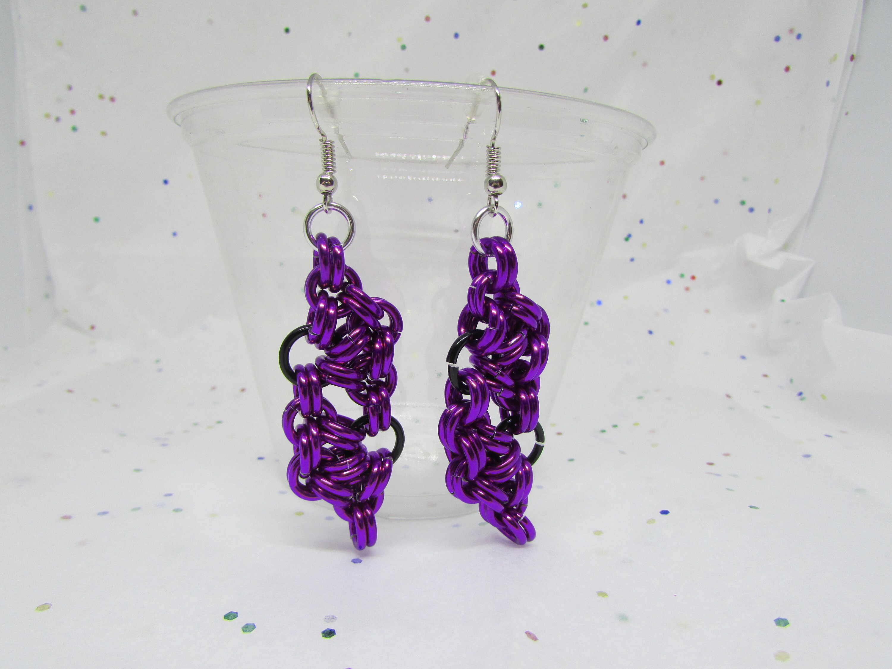 Benutzerdefinierte Stepping Stones Chainmail Ohrringe Etsy