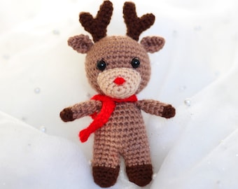 Reindeer - Christmas Stocking Stuffer - Crochet Pattern - DIGITAL ITEM