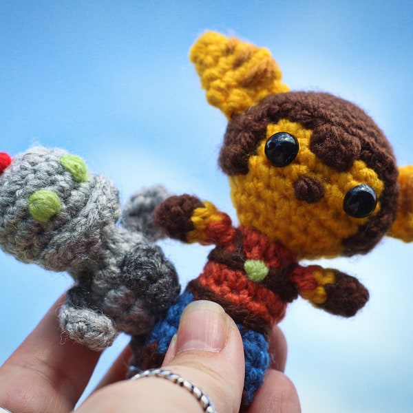 Ratchet and Clank Keyring Crochet Pattern - DIGITIAL