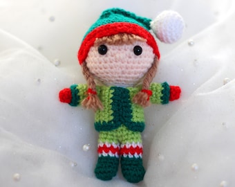 Elf - Christmas Stocking Stuffer - Crochet Pattern - DIGITAL ITEM