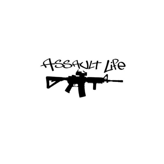 Download Assault Life Ar15 Vinyl Decal Sticker Etsy