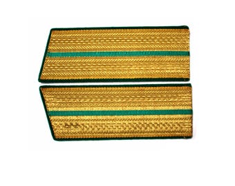 Vintage Grenzschutz Epauletten, UdSSR Militäruniform, 1980er Jahre #81-85