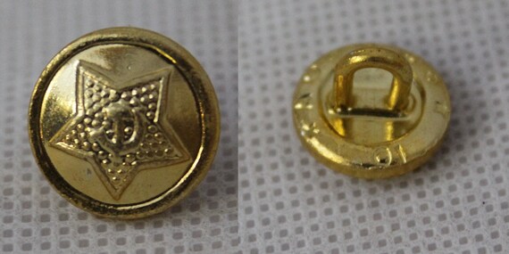 Vintage Original Soviet Military Aluminum Buttons wit… - Gem