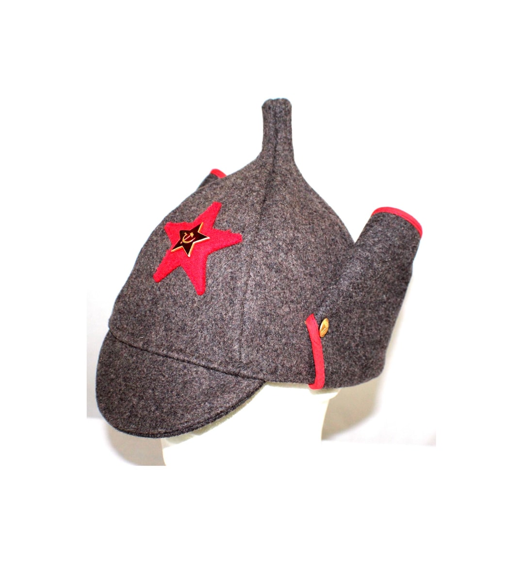 CHAPKA BUDYONNOVKA CAVALERIE SOVIETIQUE VINTAGE