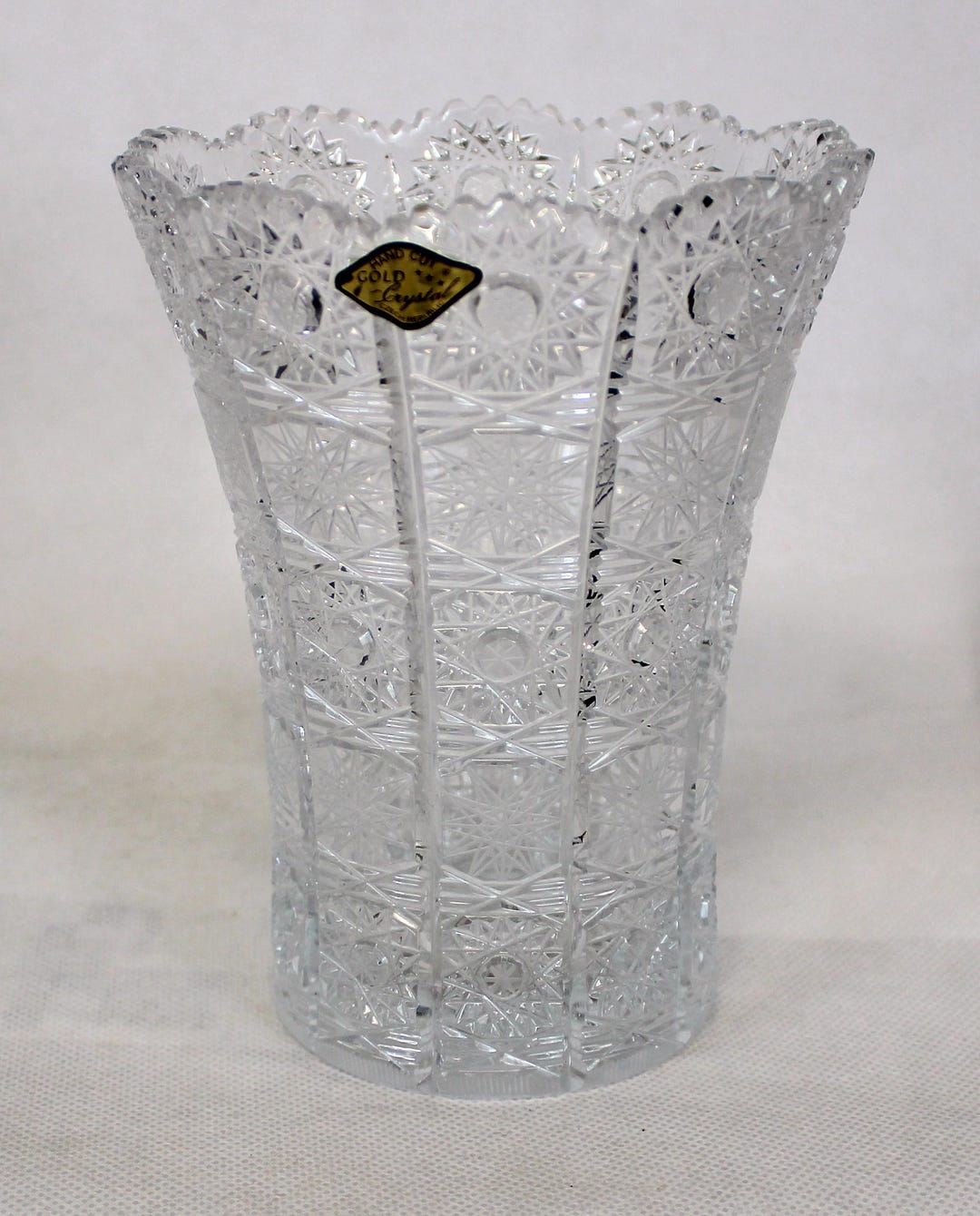 新品　箱付　Bohemia ボヘミアンカットガラス花瓶 貴重　チェコ ハンドカットのボヘミアン24%鉛クリスタル花瓶 - チェコ共和国の装飾