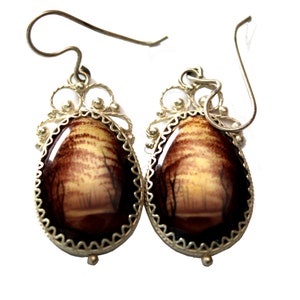 Great Gift Idea Vintage Russian Unique Handmade and Hand Painted Enamel Finift Technique JEWELRY Cute EARRINGS very Beautiful Filigree #129a