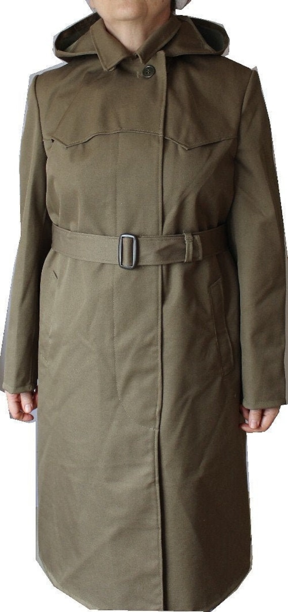 Soviet Female Officer Raincoat - Macintosh with Ho