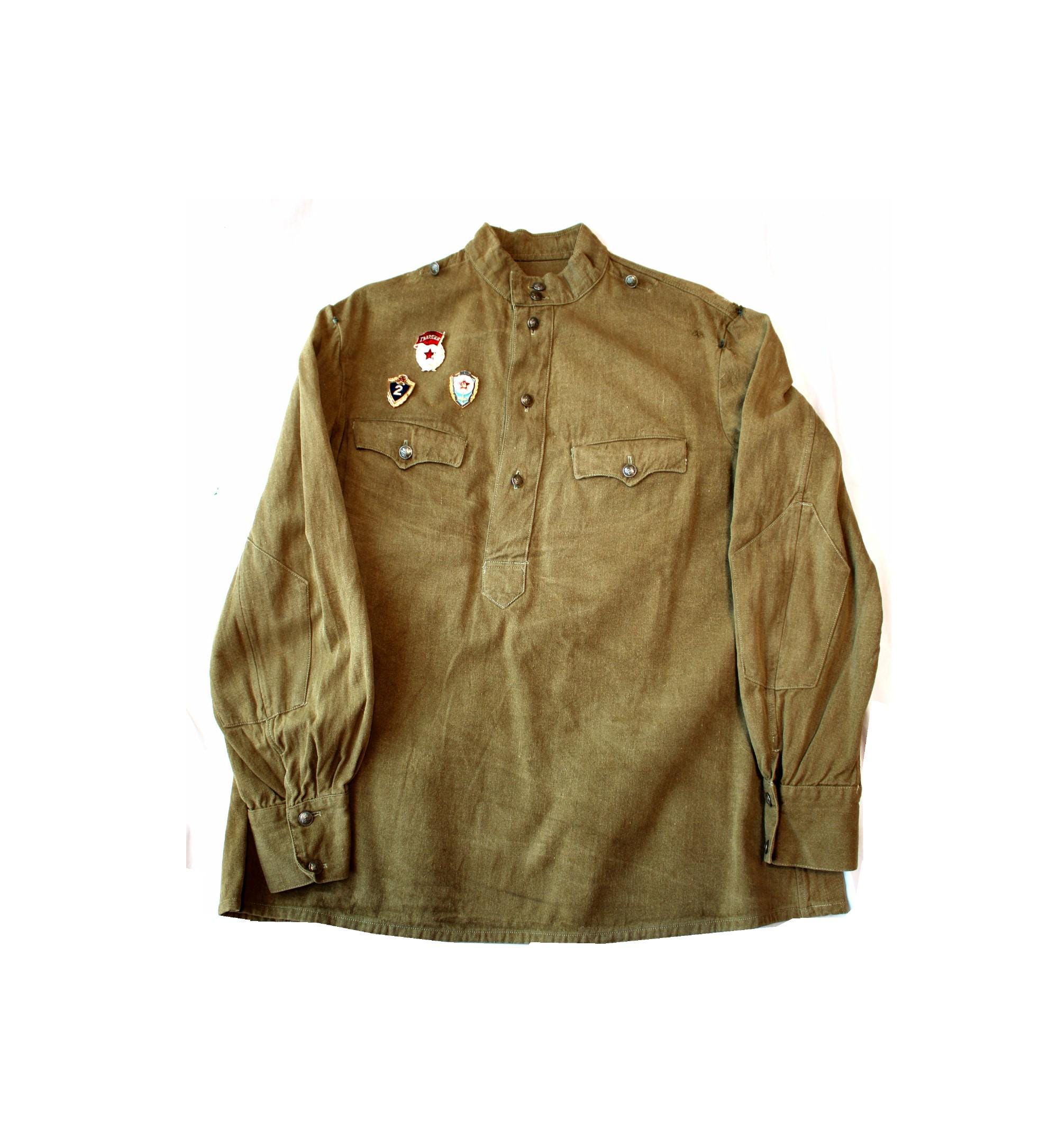 80年代　ホンジュラス軍　シャツ Vintage USSR Air Force Gymnasterka Tunic, 1968 Cotton, 42