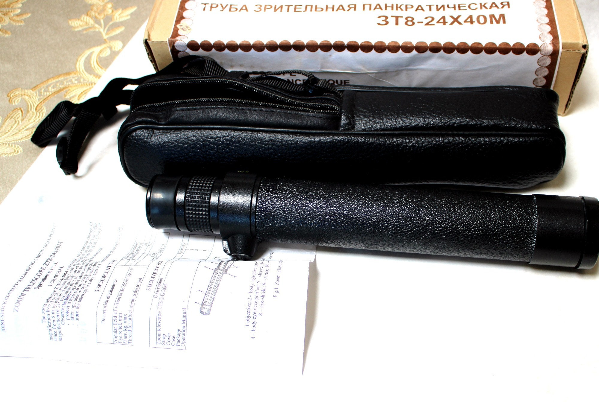 Vintage Zoom Telescope Zt8-24x40m With Smooth Change of Vintage Zoom Telescope Zt8-24x40m With Smooth Change of