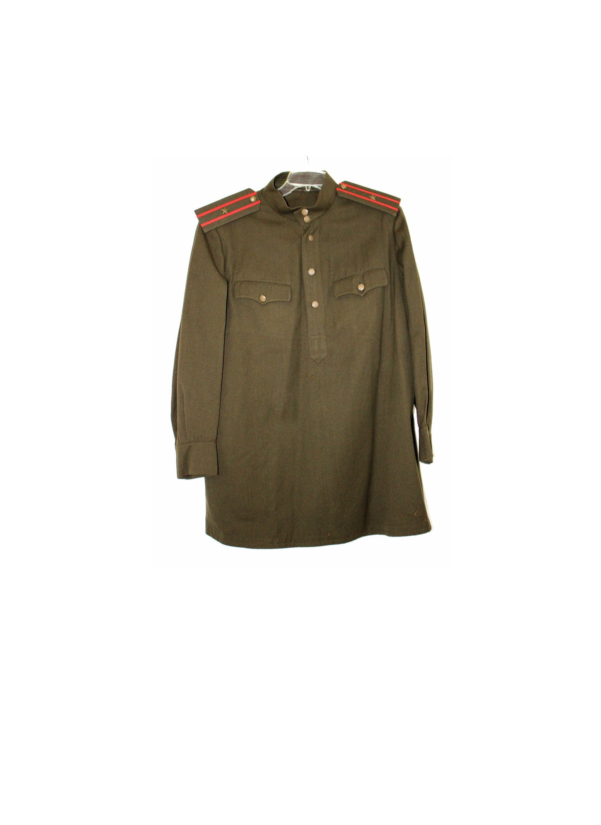 Vintage 1949 Soviet Army Wool Tunic Gymnasterka M43, Size 52