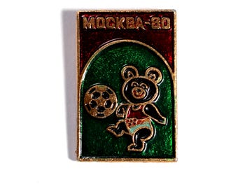 Épingle vintage des Jeux Olympiques d'été - Moscou 1980
