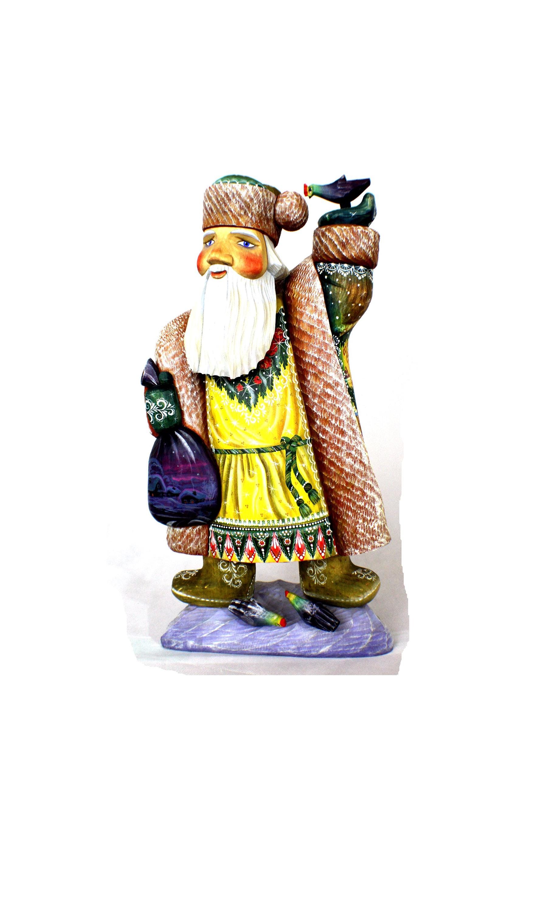 m*m様 ◆オークション◆アンリ人形　17㎝✰⋆【First Christmas Russian Christmas Present - Wood Carved and Hand Painted Santa