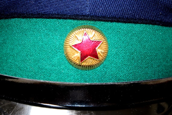 Vintage 1969 USSR VOKhR Junior Command Staff Cap: Cold War Memorabilia View 3