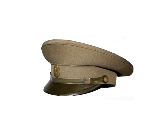 Vintage ORIGINAL Soviet USSR Military Army Officer Field Cap