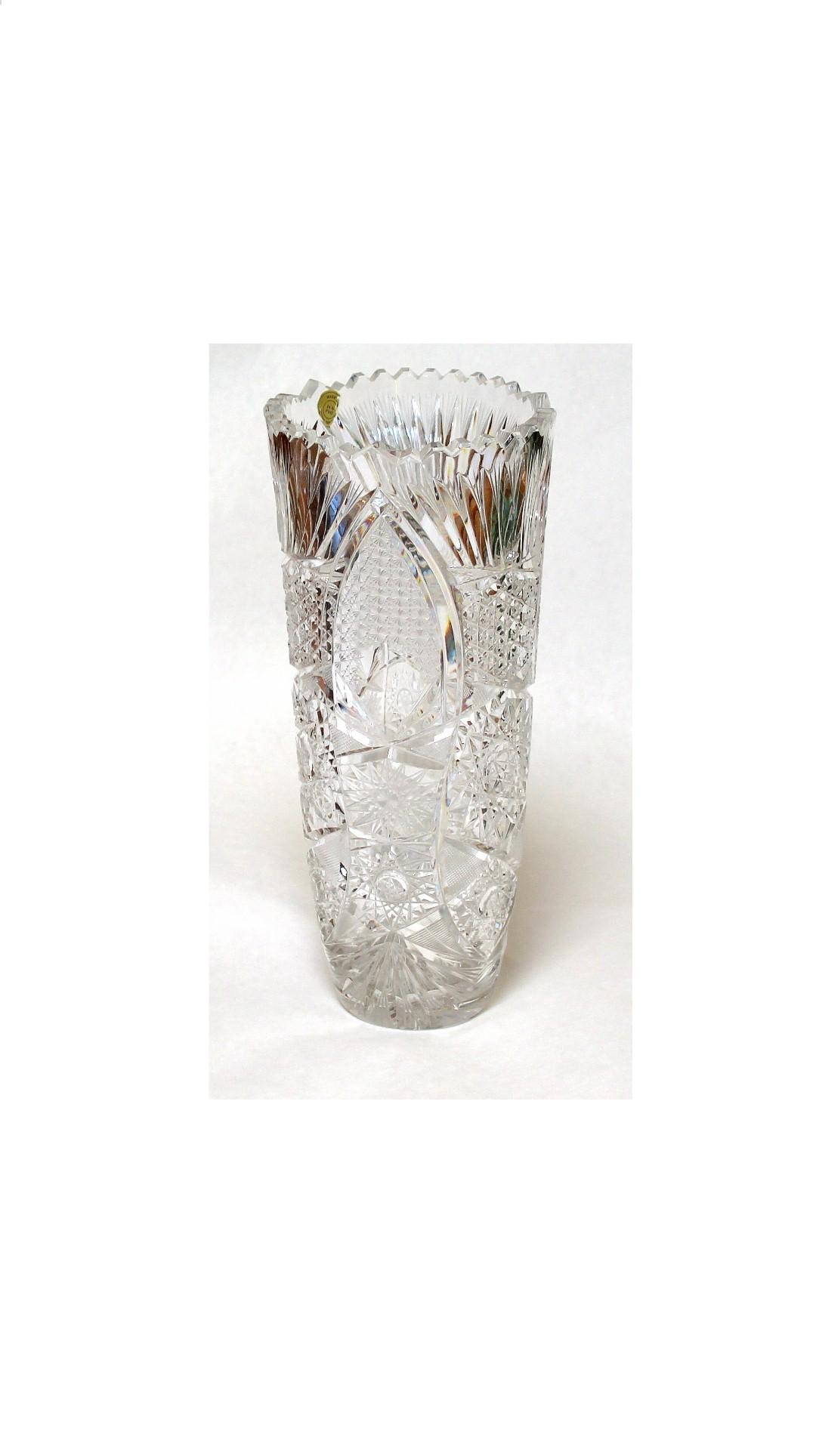 Czech bohemian crystal vase - Etsy 日本