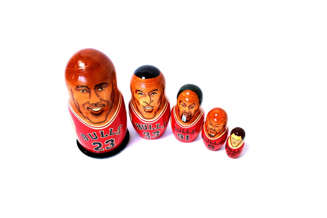 マイケルジョーダン BULLS マトリョーシカ ヴィンテージ シカゴ ブルズ マトリョーシカ人形セット：ジョーダン