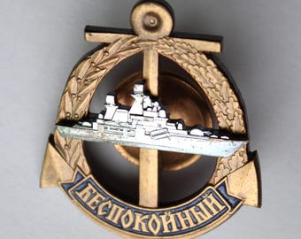 USSR marineblauwe vintage badges zeldzame verzamelobjecten 4 variaties #37-40