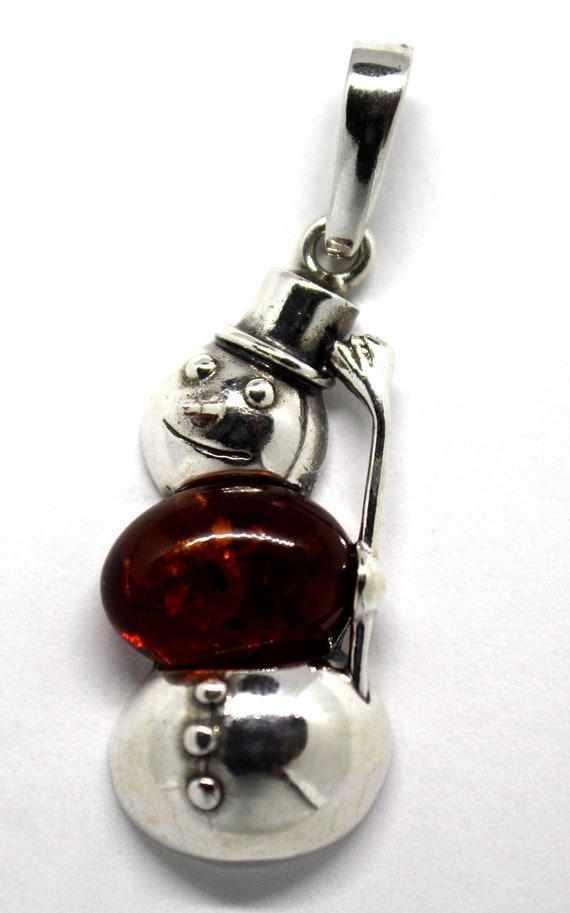 Vintage Baltic Genuine Beautiful Amber Pendant in… - image 2