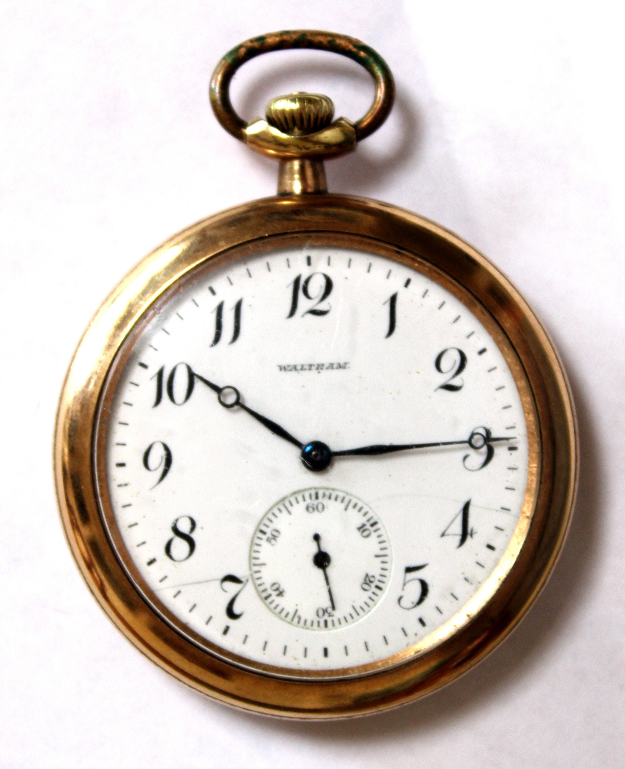 Antique 1919 Waltham Pocket Watch: Gold Filled 15 Jewels - Etsy