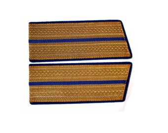 Vintage Soviet Shoulder Boards, USSR KGB Epaulets, 1980s Military
