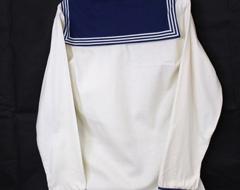 Original Soviet Navy Vintage 1980 Sailor Summer Shirt-matroska