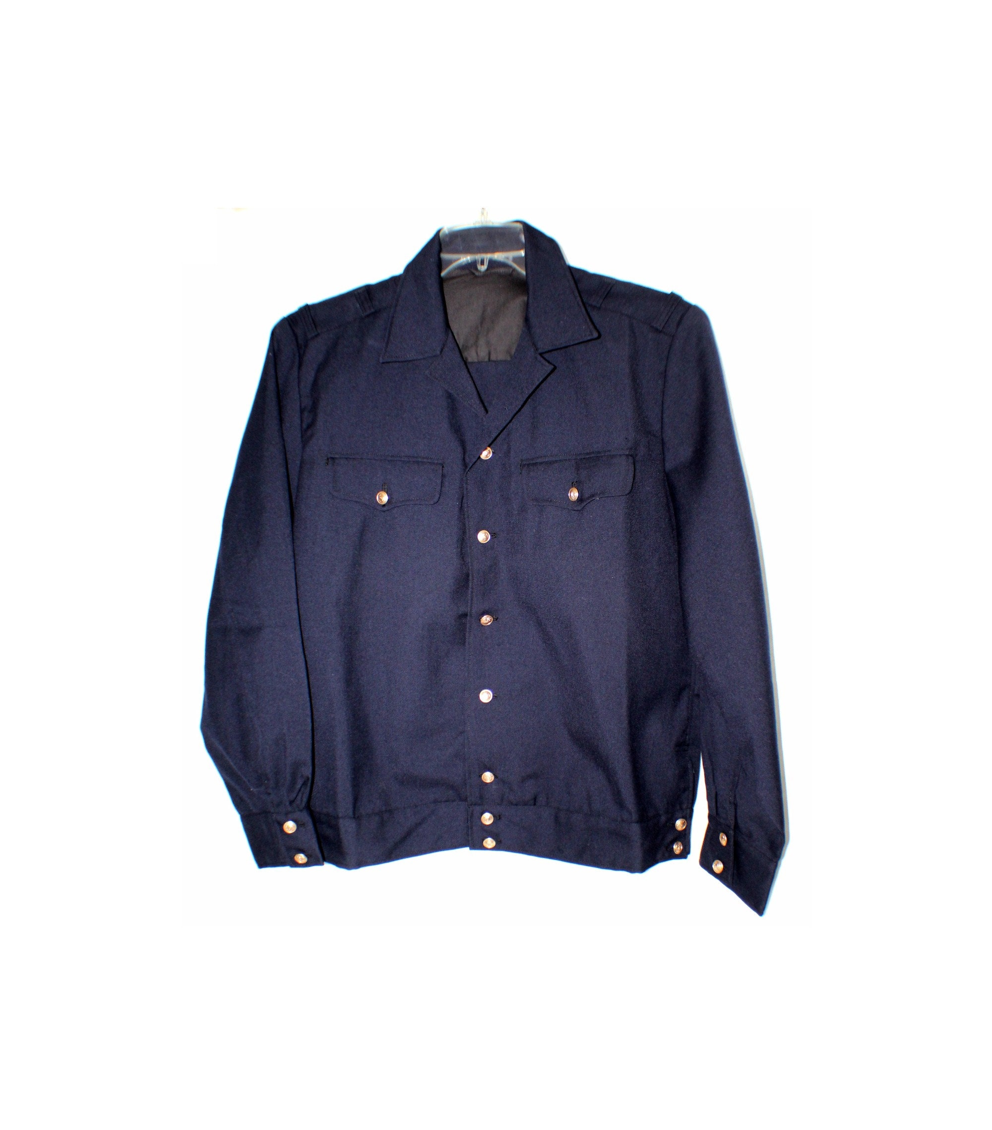 Vintage 1980s Soviet Navy Wool Jacket, Submarine Officer Uniform