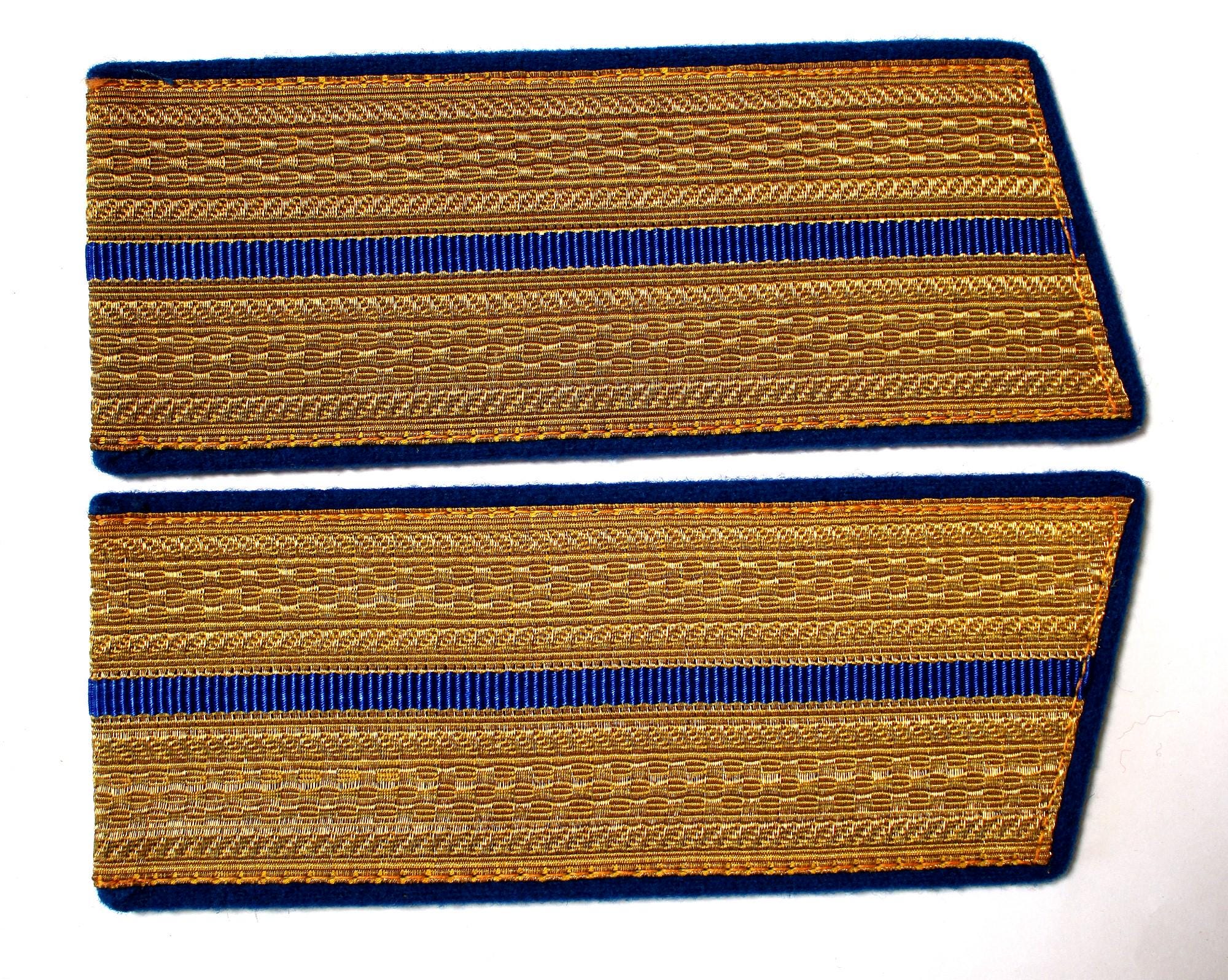 Vintage Soviet Shoulder Boards, USSR KGB Epaulets, 1980s Military