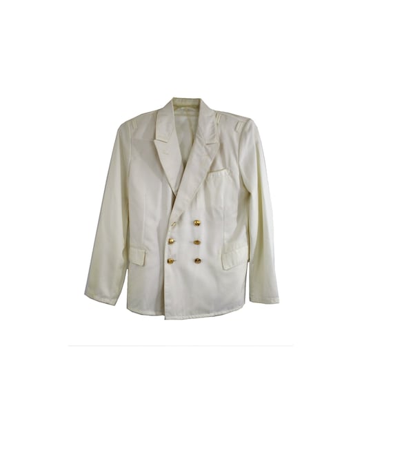 ヴィンテージ ソビエト海軍士官ジャケット、夏用制服、1970年代 ソ連