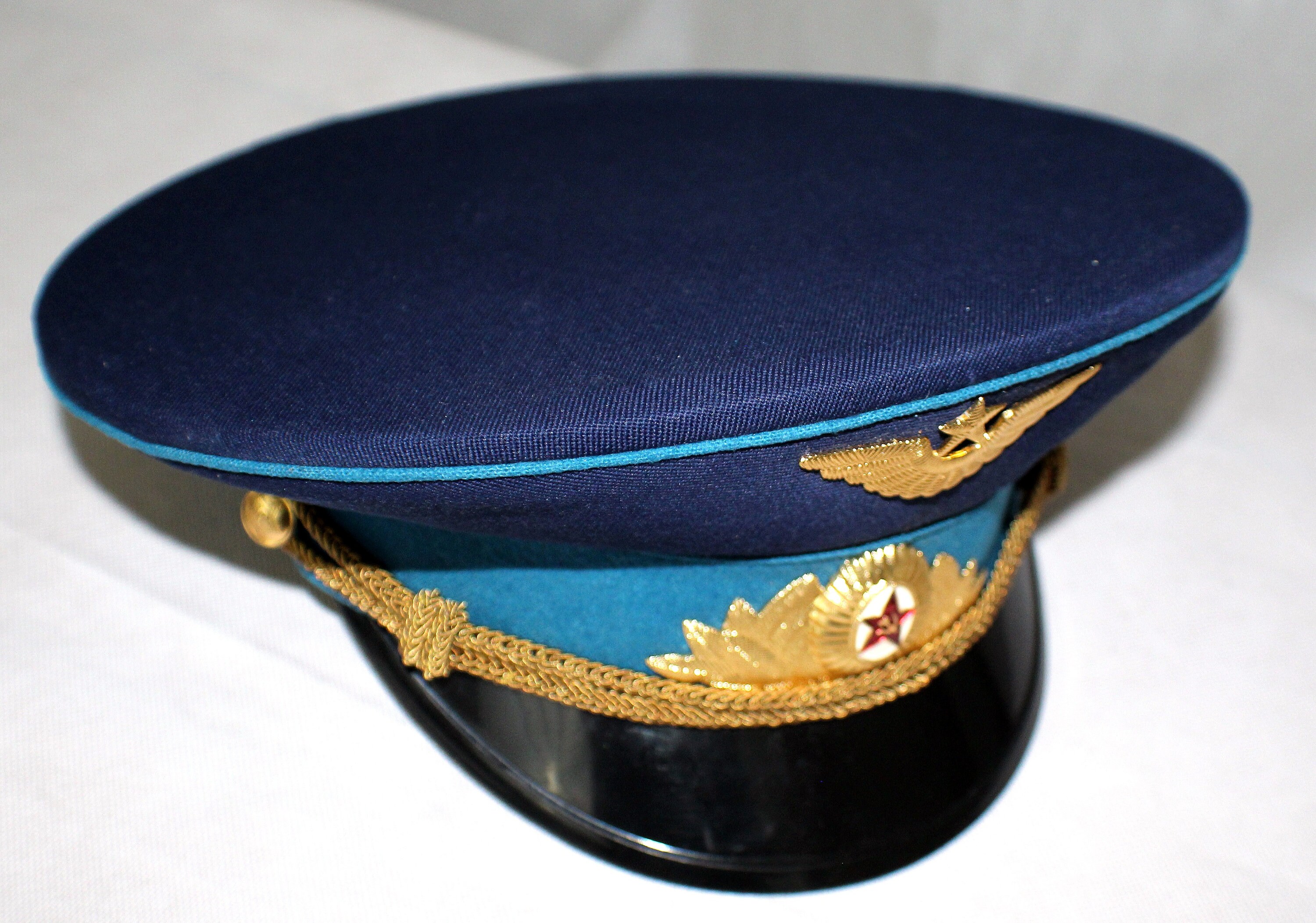 ソビエト連邦共和国　士官帽子 ヴィンテージ 1980 年代 ソビエト連邦 軍事パレード 帽子 キャップ