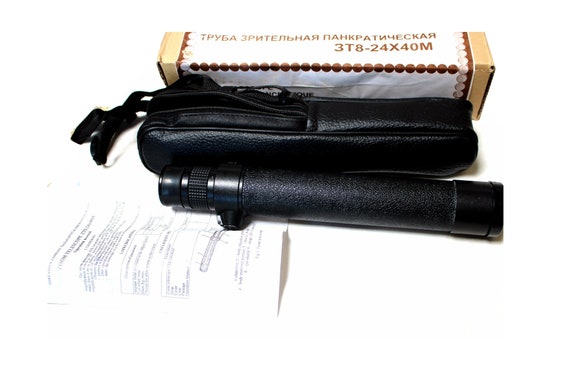 レッツ2 実働ジャンク Vintage Zoom Telescope Zt8-24x40m: Kazan Plant, Original Case