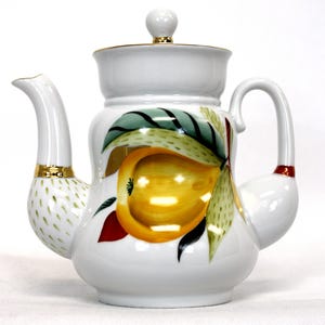 Vintage Original Made in Russia St.Petersburg Porcelain Lomonosov Hand Painted Teapots Great Use & Home Decoration 3 Variations #45,46,47