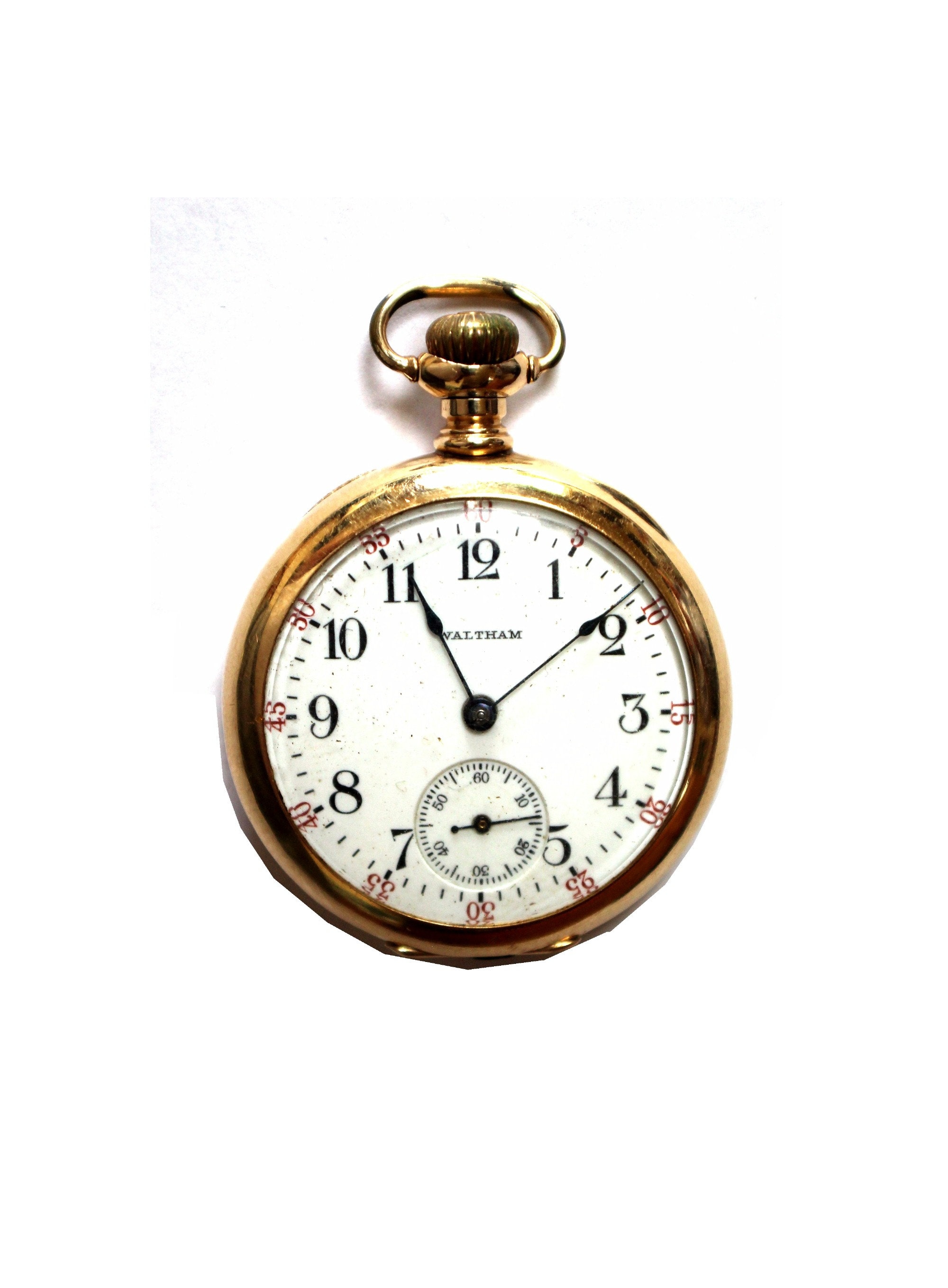 Antique Waltham 14K Gold Woman's Pocket Watch, 15 Jewels, Circa 1920