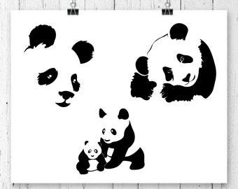 Panda Svg Cricut Panda Clipart Panda Cut File Baby Panda Svg Panda Manda Svg Panda Bear Svg Panda Head Svg Panda Shirt Svg Craft Supplies Tools Visual Arts