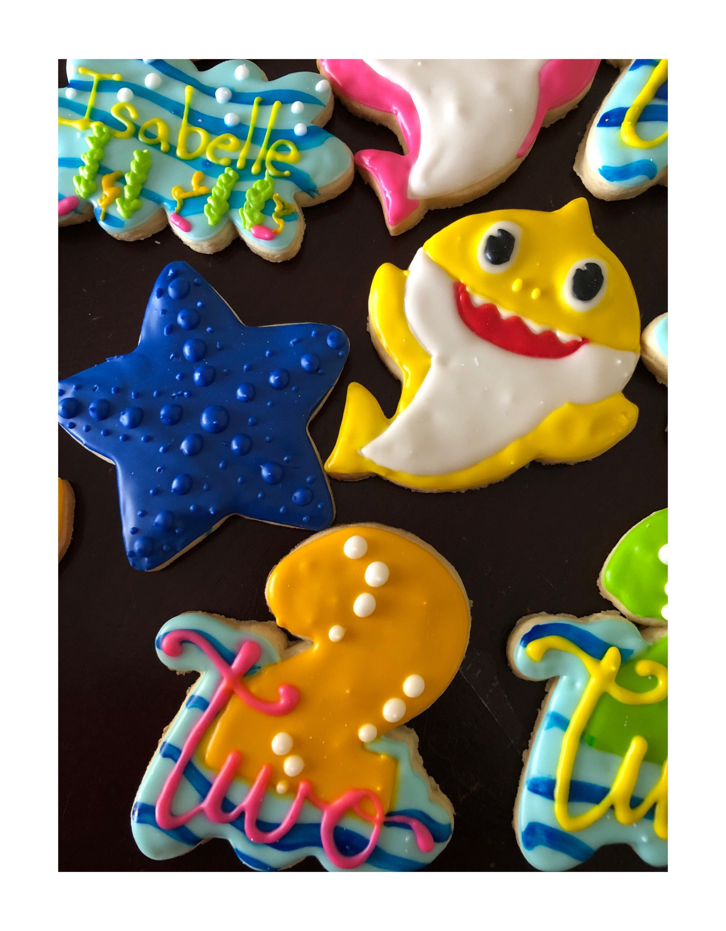 Baby shark sugar cookies Etsy