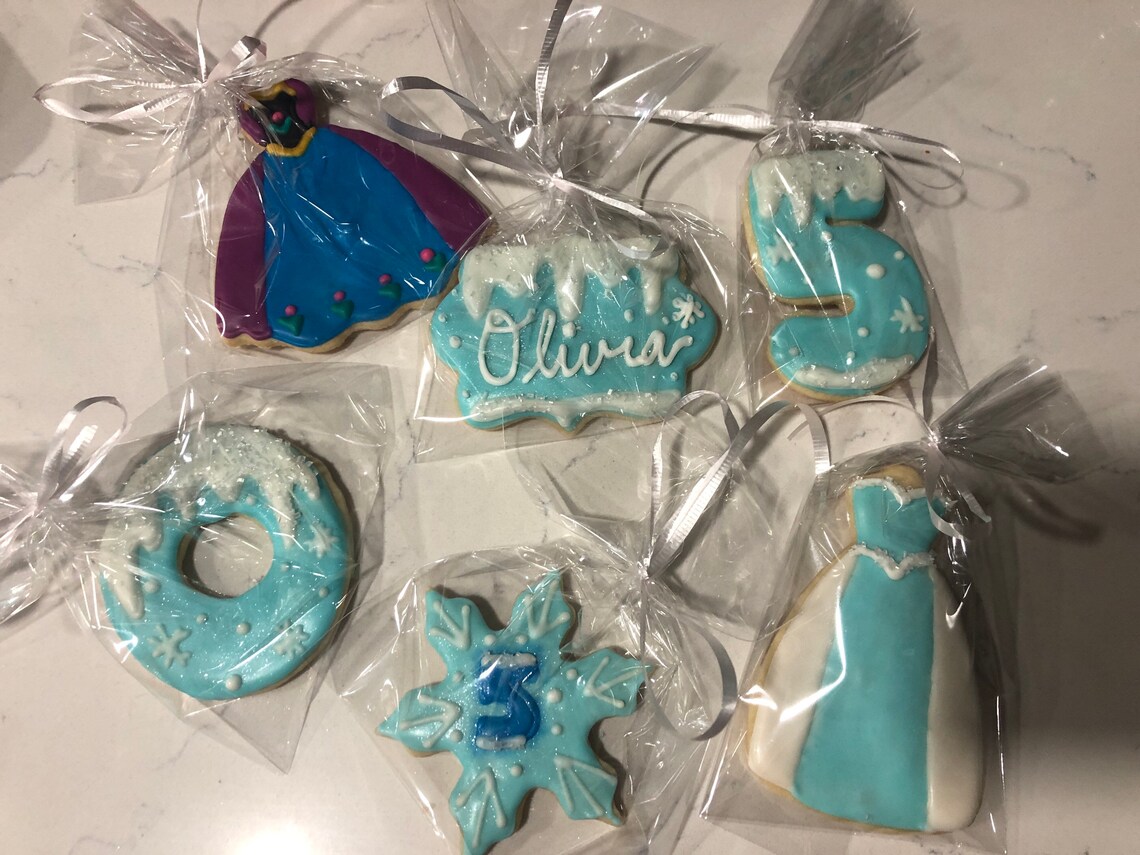 Frozen themed sugar cookies Etsy