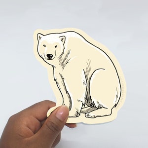 Polar Bear Sticker: Eco-vriendelijke stickers